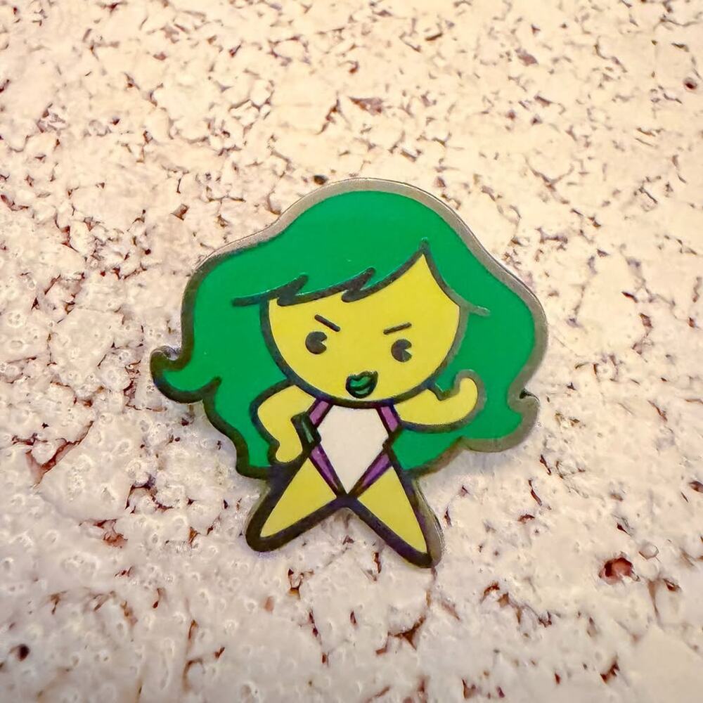 She-Hulk pin from the Disney Marvel Avengers Kawaii Art Collection